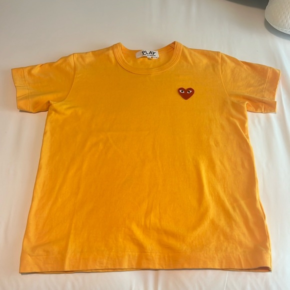 Comme Des Garçons (CDG) PLAY Yellow T-Shirt - Picture 2 of 6